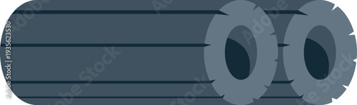 Charcoal logs providing fuel for grilling, cooking, and warmth