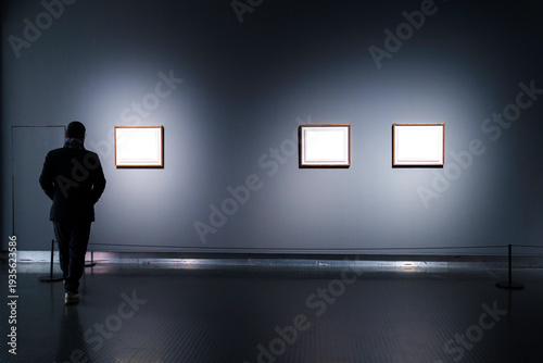 blank frame in gallery
