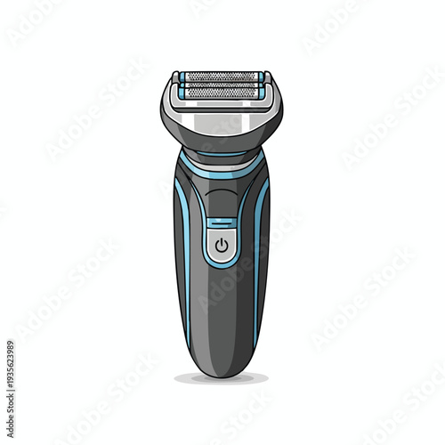 Modern Electric Shaver Illustration