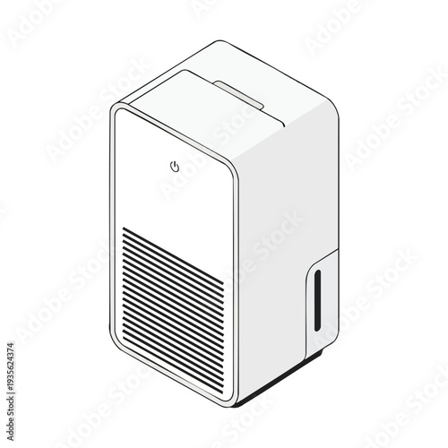 Air Purifier Device Line Art