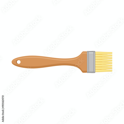 Paintbrush with Yellow Bristles