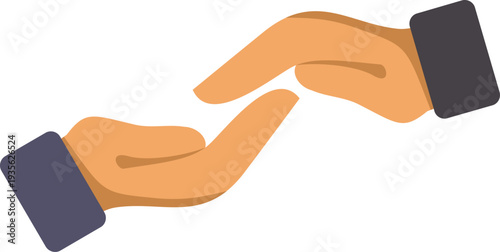 Human hands interacting, illustrating support, help, and collaboration together