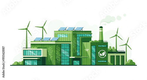 Sustainable Factory with Renewable Energy.
