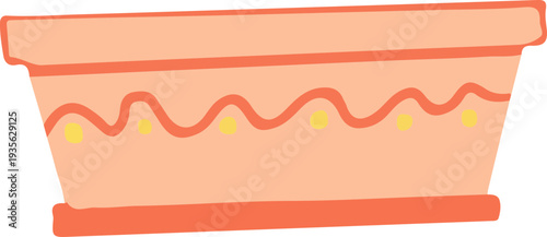 Decorative Rectangular Planter Pot