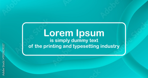 Turquoise Abstract Background for Banner Poster Flyer Design for Web page Template