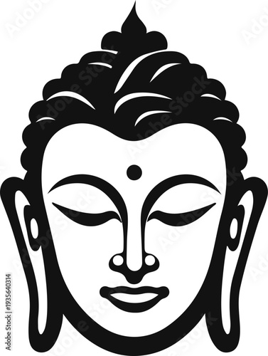 logo gautam Buddha, buddha vector art silhoutte, buddha icon.eps