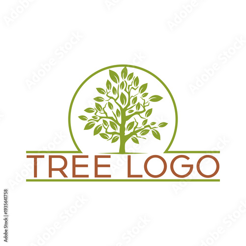  Tree logo icon isolated on white background