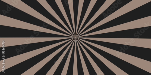 sunburst pattern background. Retro ray pattern background. Sharp black and white lines radiating towards a central point for a bold and dramatic effect