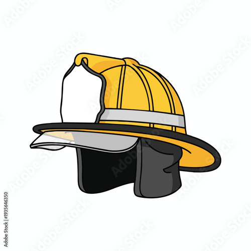 Colorful Firefighter Helmet with Reflective Straps for Safety and Protection