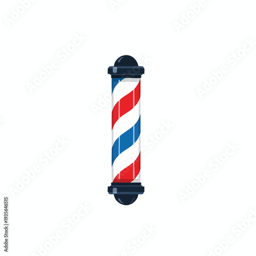 Classic Barbershop Pole Signage for Haircut and Grooming Services