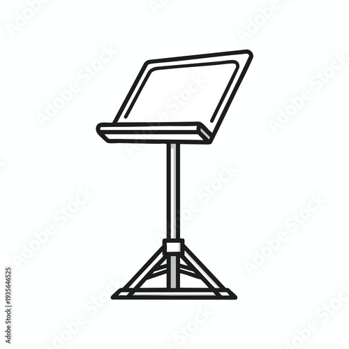 Stylish Adjustable Music Stand for Musicians and Performers