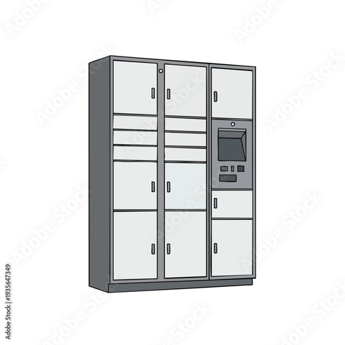Modern Smart Locker System for Secure Storage and Convenient User Access