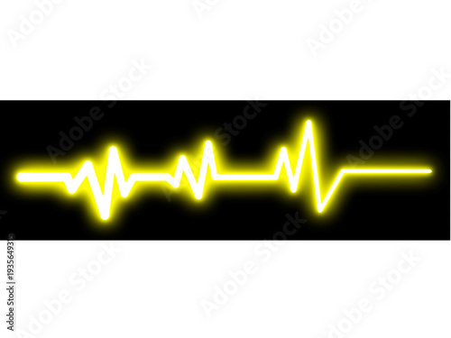 heart beat on ecg vector. heartbeat line icon. vector illustration PNG Formet. Neon glowing blue heartbeat line on transparent background. Modern clean medical symbol isolated on transparent