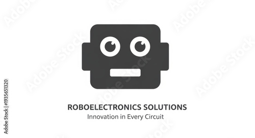 Roboelectronics Solutions logo with robot face and innovation tagline.