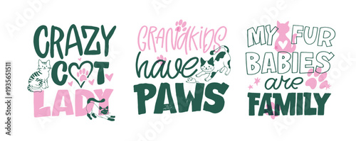 Funny hand drawn doodle lettering quote about  pet lovers. Lettering for t-shirt design, mug print, bag print, clothes fashion. 100% hand drawn vector image.