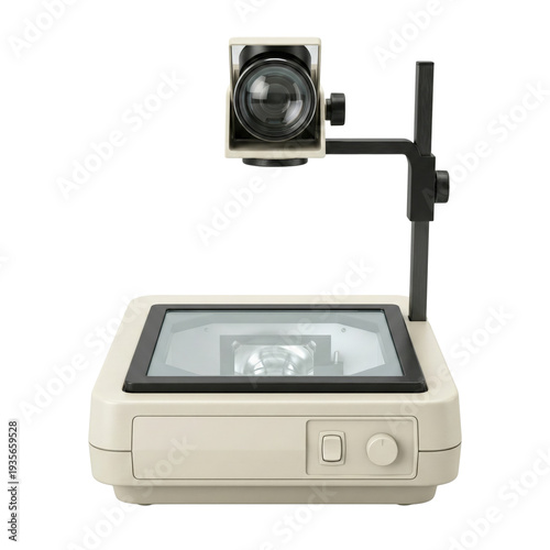 Fotografie Retro overhead transparency projector for school presentations