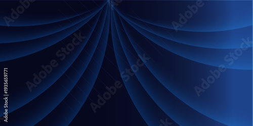 Dark BLUE vector backdrop with bent lines. An elegant bright illustration with gradient. Abstract design for your web site.