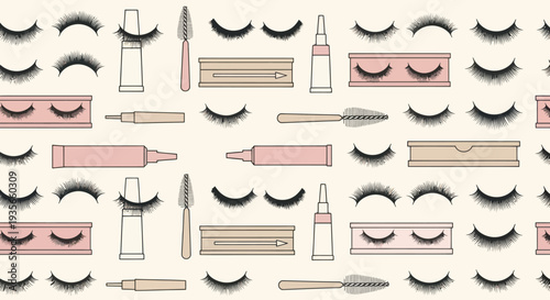 Eyelash Extension Tools and Accessories Collection.