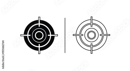 Target practice bullseye diagrams Vector
