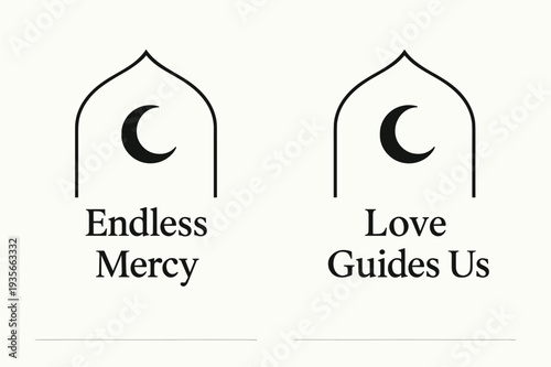 Divine Compassion Banners. Divine Compassion. Two vertical A6 banners with safe margins, centered composition, no elements touching edges, minimal, black and