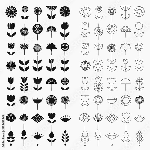 Flowers Leaves Designs Collection