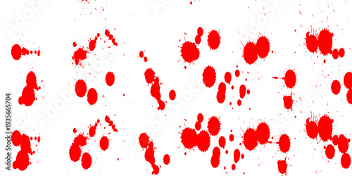 Assorted Black Ink Brush Strokes and Shapes Keywords: read, ink, brush, stroke, shape, grunge eps10.