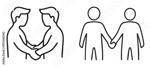 Group Embrace Hearts Circle Icon