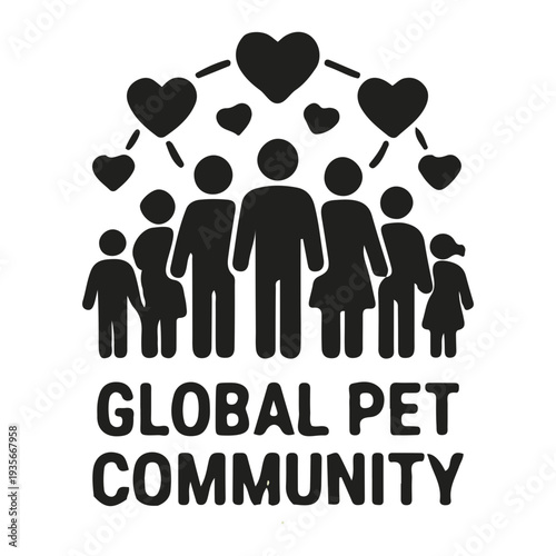 Global Pet Community Family Icons