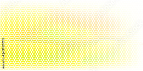 Yellow abstract honeycomb pattern vector graphic with fill and outline.