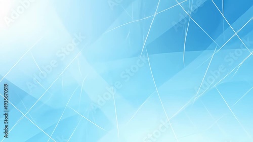 Abstract blue background with blurred shapes and white lines suggesting movement