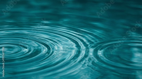 Calm Water Ripples in Teal Pool