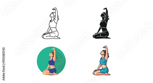 Woman Yoga Pose Meditation Zen Calmness