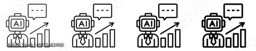 Ai Advisor  Icon Set Different Style Collection
