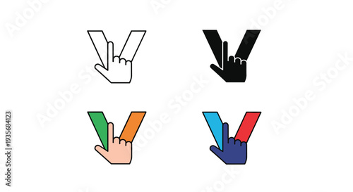 Click Hand Icon Choice Selection Decision