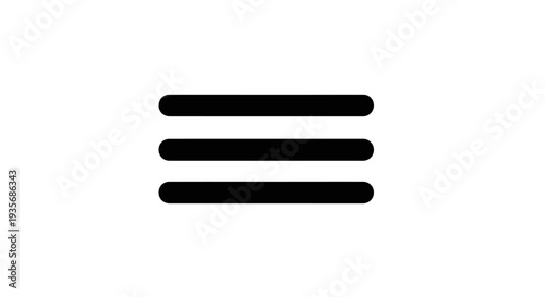 Minimalist black horizontal bars graphic element for website design