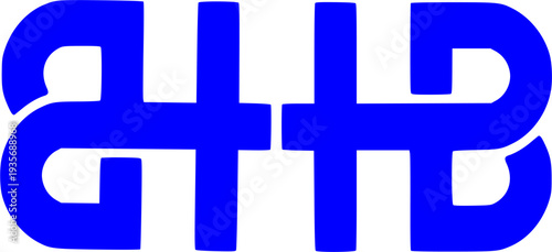 Its clean, blocky geometry makes it highly versatile for corporate branding, technology firms, or architectural design.