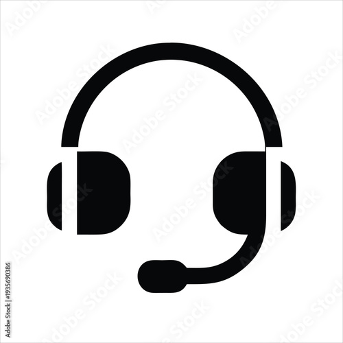 Customer Support Headset Service Assistance Icon