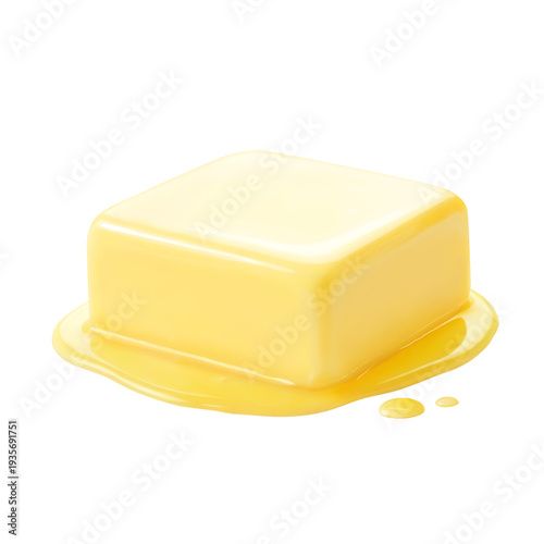 バターのイラスト リアル