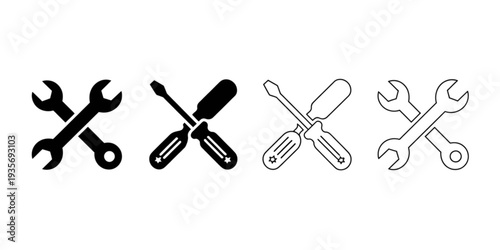 Assorted tools and equipment for various repair and construction tasks Vector