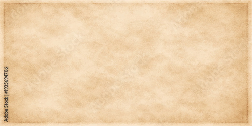 Blank aged parchment sheet with a stained grunge texture and antique brown paper background design for a vintage retro backdrop