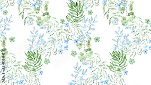 Watercolor Floral Seamless Loop Video Animated Flower Background for Social Media