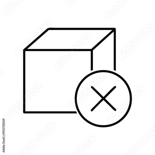 Rejected Item Crossed Out Product Icon