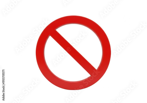 Free Download Red circle with a diagonal line through it indicating prohibition or restriction. isolated on transparent background - GFXLoad