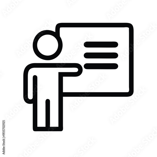 Training Learning Instruction Presentation Icon