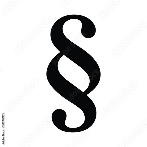 Section Symbol Serif – Legal Typography Vector