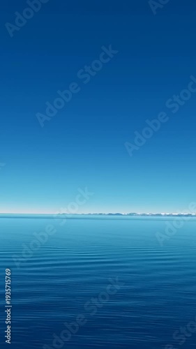 Serene Ocean Landscape with Calm Waters.