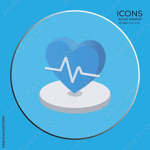 Set of Achievement Line Icons. Editable Stroke. Perfect for Business Apps.