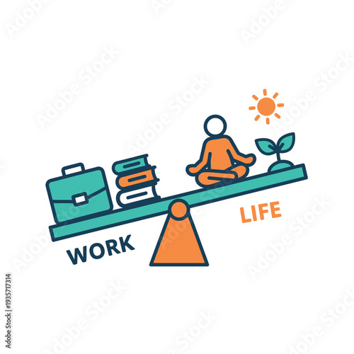 Balancing the scales of work and life, finding harmony between professional duties and personal well-being for a fulfilling existence
