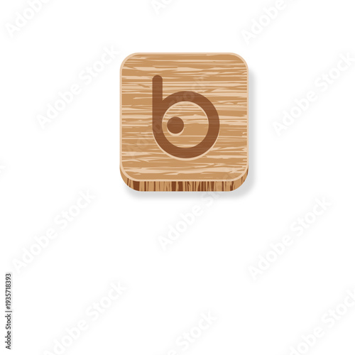 Bing wooden style icon