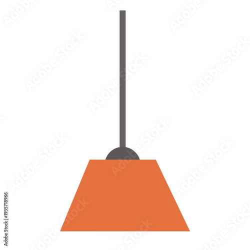 Hanging orange lamp shade